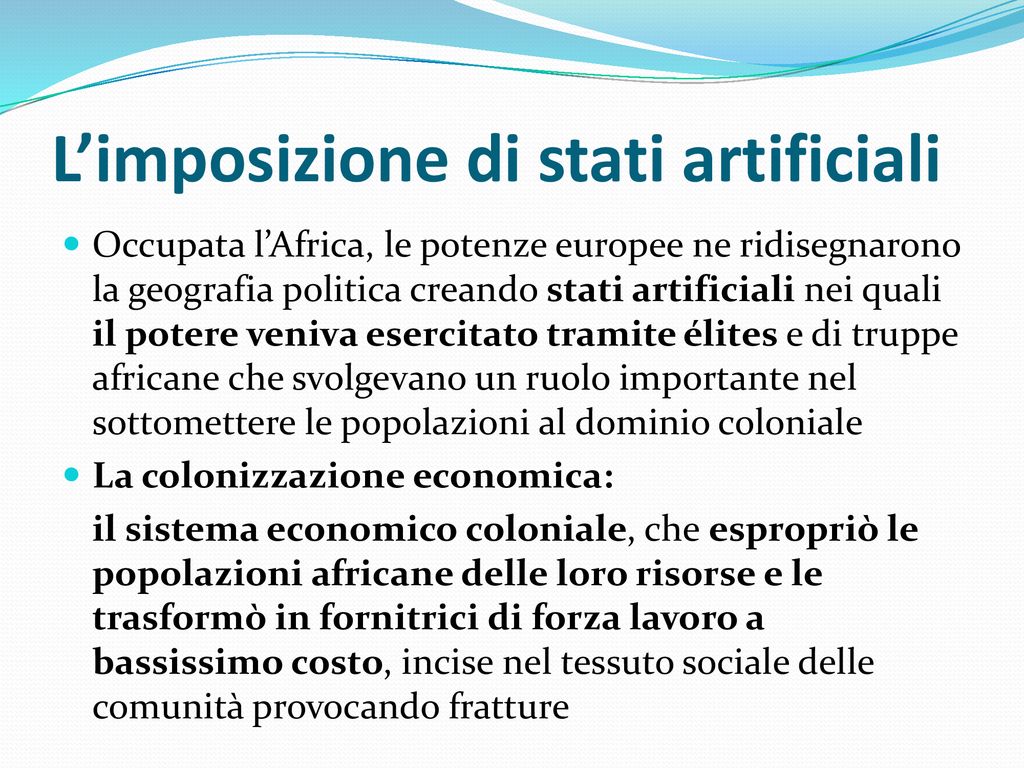 Colonizzazione E Decolonizzazione Dellafrica Ppt Scaricare